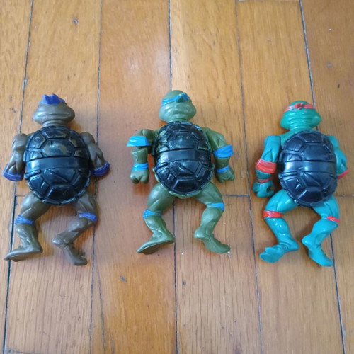 Vintage TMNT Playmates figures set with Baxter, Bebop, Rahzar, Ace Duck