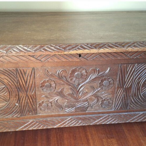 Cretan Handcrafted Wooden Living Room Set like new