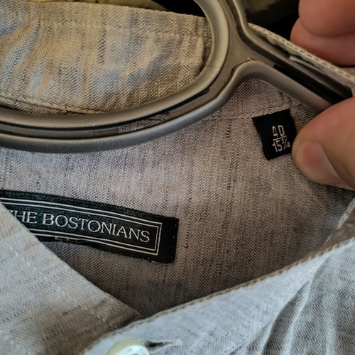 Linen shirt The Bostonians like new, gray, size L