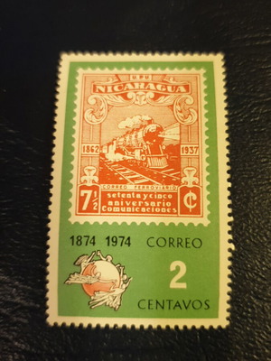 Γραμματόσημο 20 centavos 1974 Νικαράγουα καινούργιο
