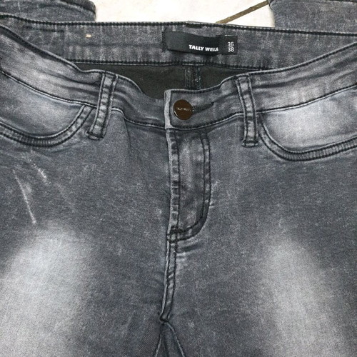 Y2K skinny jean used, size S, black and gray
