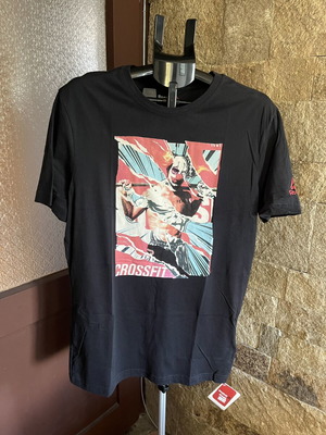 Reebok CrossFit T-shirt καινούργιο, μέγεθος L, μαύρο με κλόουν σχέδιο