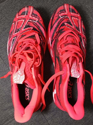 Asics Noosa Tri 15 Women athletic shoes new, size 39, Electric Red