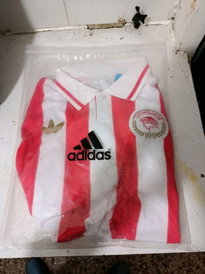 Olympiacos Adidas home jersey polo anniversary edition like new