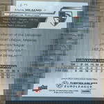  Κάρτα Arturas Milaknis Zalgiris Euroleague Upper Deck 2015-16 Card 7/49 FOIL