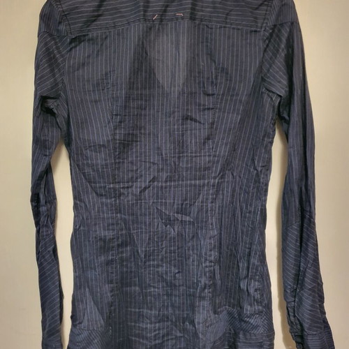 Thin shirt with black stripes and V neckline like new