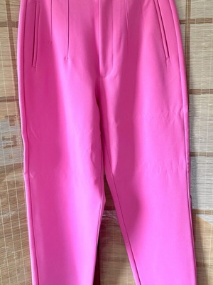 Pink high-waisted pants Stradivarius size 38 like new