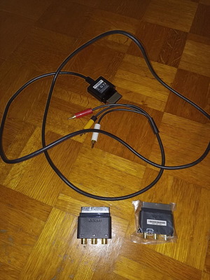 Xbox 360 SCART to RCA cable with 2 extra SCART adapters