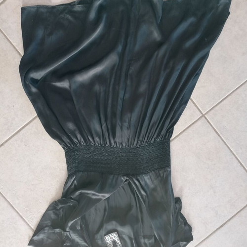 Pepe Jeans black satin dress like new, size M