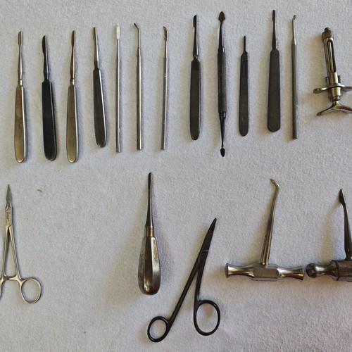 Dental tools set used, 107 pieces