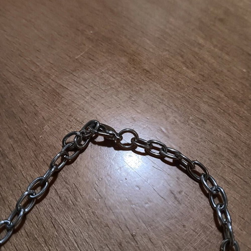 Fashion Jewelry Necklace new, long, silver tone with subtle detail