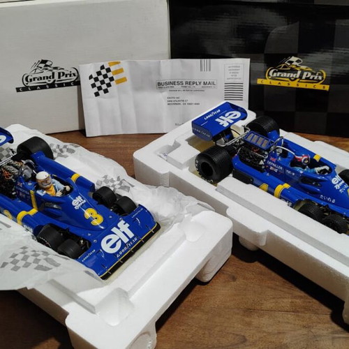 Exoto 1:18 Tyrrell Ford P34 Scheckter No3 and Depailler No4 new