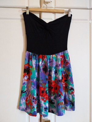 Double Six Strapless Mini Dress like new, cotton, elastic, no cups