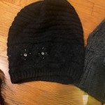 Woolen hat new black one size
