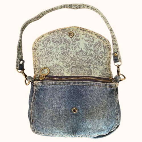 Vintage denim jeans shoulder bag STR Accessories like new, blue