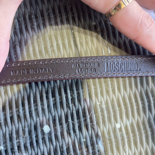 Moschino red belt like new