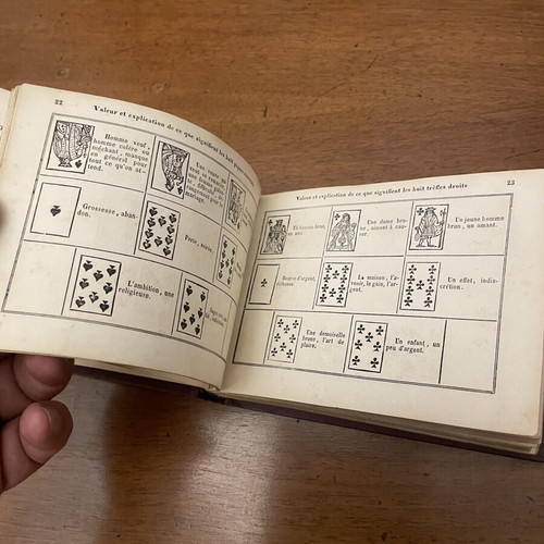 La Veritable Cartomancie book used, Paris edition 1865, French