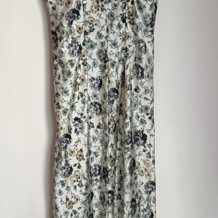 Zara ultimate slip dress, satin, multicolor floral