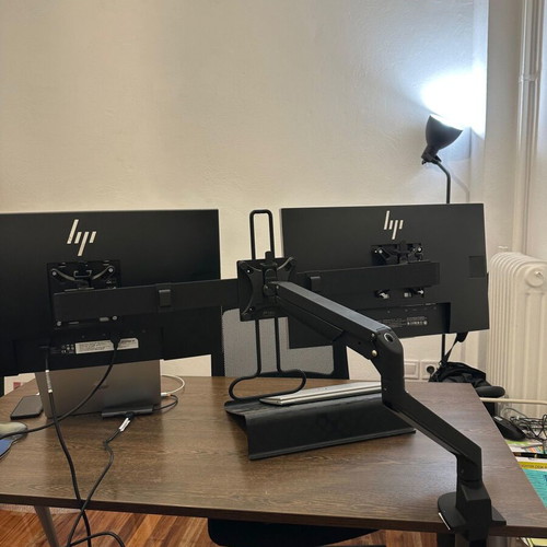 Filex Chicago Duo Monitor Arm like new, dual screen stand