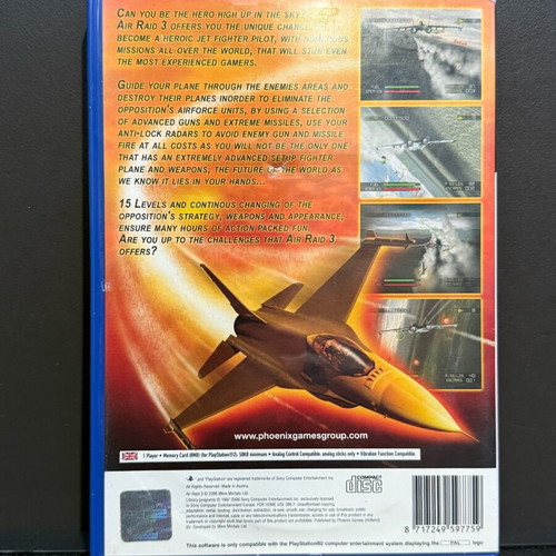 Air Raid 3 PlayStation 2 game used