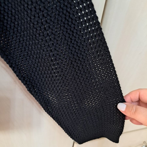 Black perforated women's sweater new, size M