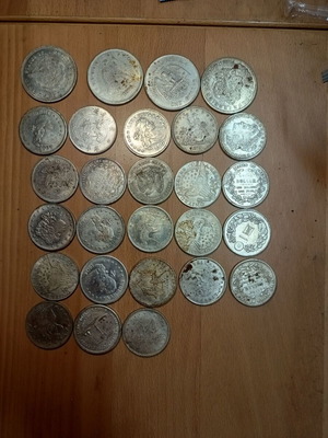 Ασημένια δολάρια μεταχειρισμένα, 27 τεμάχια ρεπλίκες