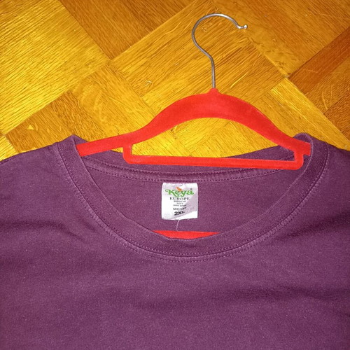 Nasa T-shirt used, dark burgundy, size XXL
