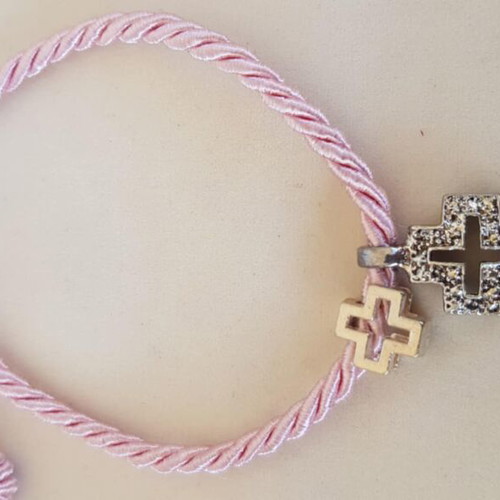 Bracelet with 2 crosses used