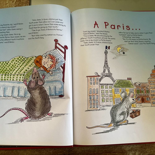 Around the World in 32 Teeth Hardcover book, signed by Olympia Filippeli