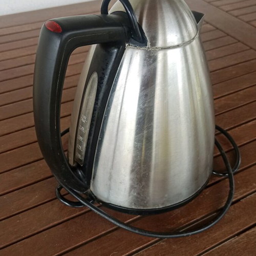 Inox kettle used, nickel, fully functional