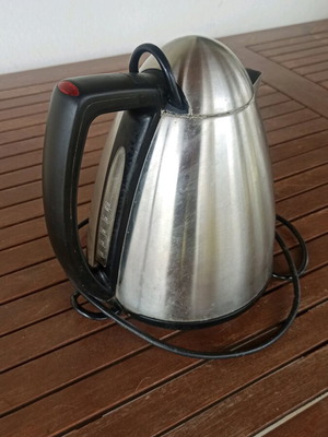 Inox kettle used, nickel, fully functional
