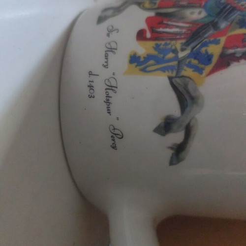 Vintage ceramic collectible mug like new with Sir Harry Hotspur Percy