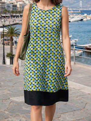 Dress with lemons used, sizes M-L by migle&me