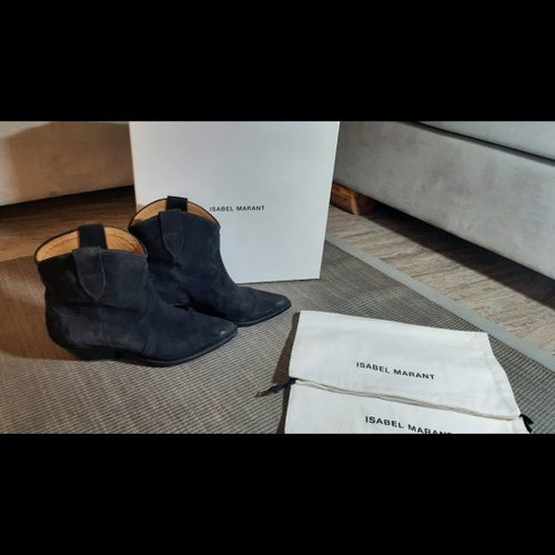 isabel marant,velvet washed santiag,38