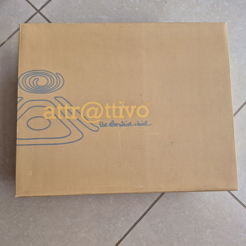 Attrattivo wedge sandals used, size 39, black with cork platform and lace