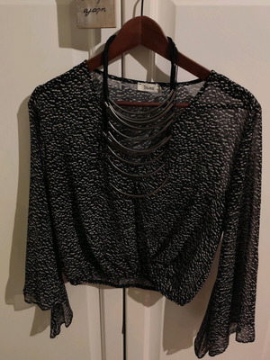 Πουκάμισο Toi Moi διαφανές μεταχειρισμένο με κολιέ