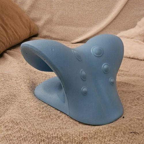 Neck support pillow used, ergonomic foam plastic