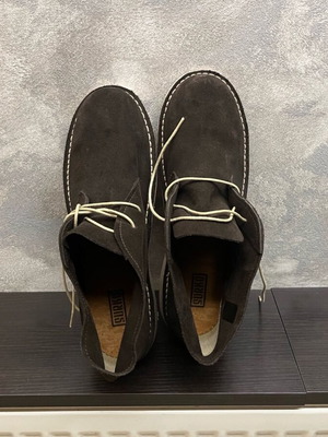 Men's suede leather shoes new, brown, size 46