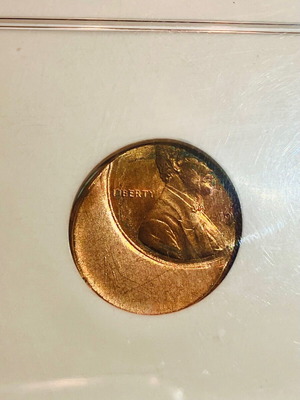 Σφάλμα Lincoln Cent καινούργιο, πιστοποιημένο MS66 RD, 35% off center