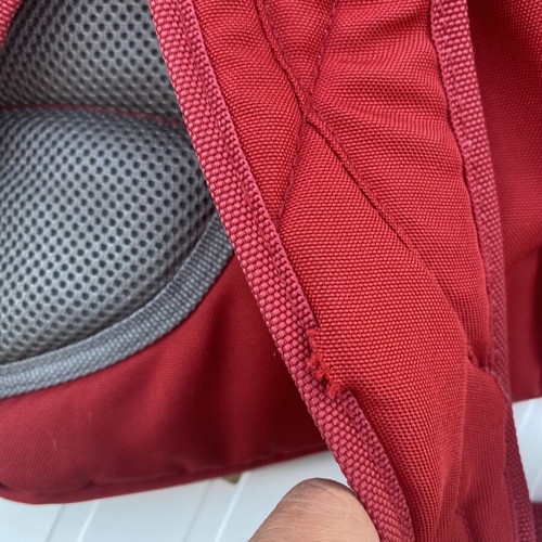 Champion backpack red, like new, large capacity with multiple compartments