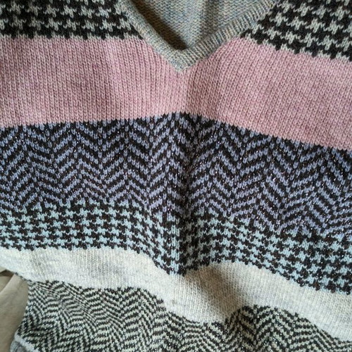Naf Naf sweater used with silver thread, size medium
