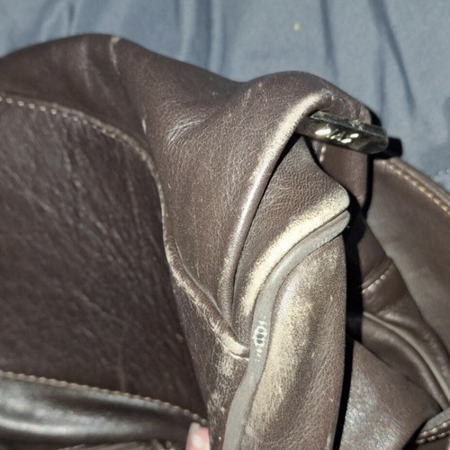 Dias leather bag used brown backpack