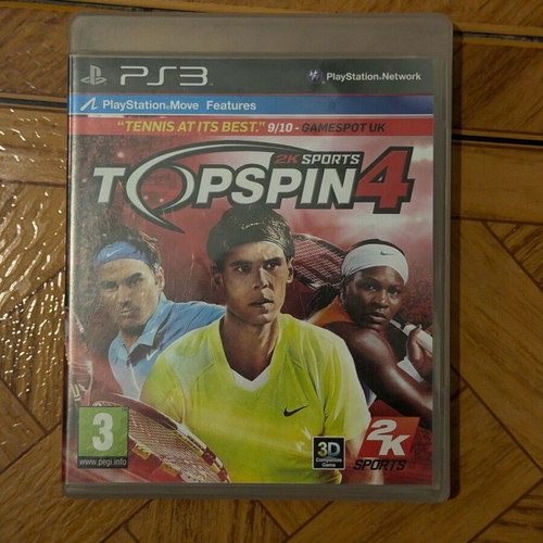 Topspin 4 game for PlayStation 3 like new