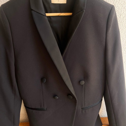 Bash jacket new black short double-breasted