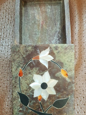 Handmade used stone marble box