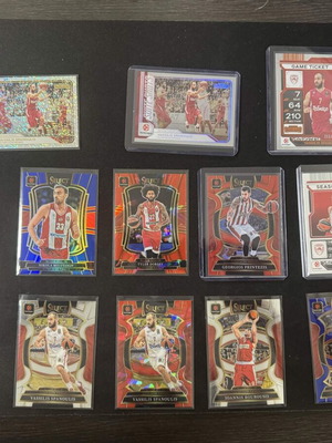 Κάρτες EuroLeague Olympiacos BC Panini Select & Contenders καινούργιες