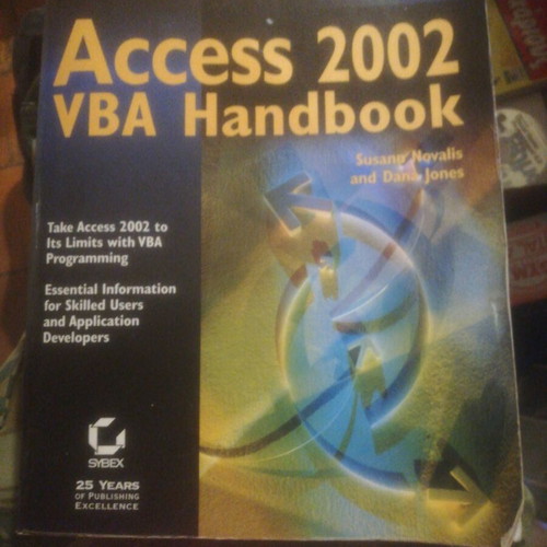 Access 2002 VBA Handbook used with CD