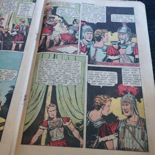 Classics Illustrated Julius Caesar No. 68 worn, damaged 1950