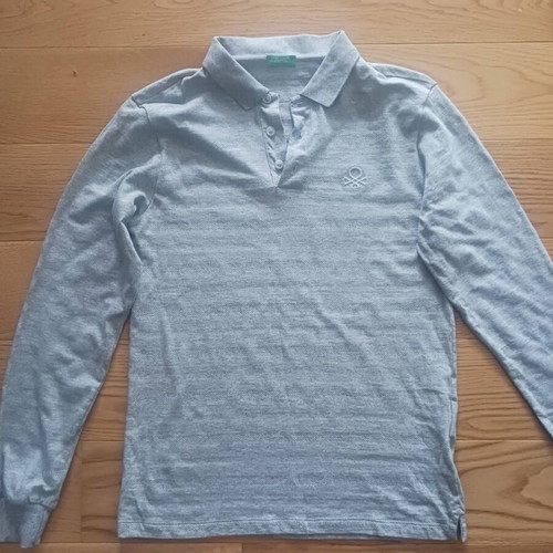 Benetton shirt for 13-14 years like new, grey