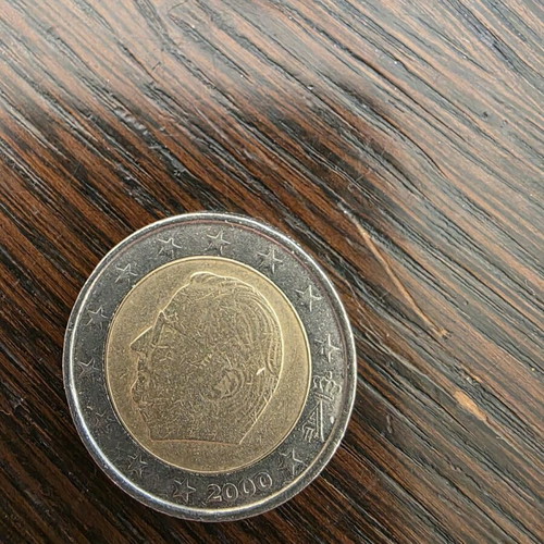 2 Euro 2000 King Albert II coin used
